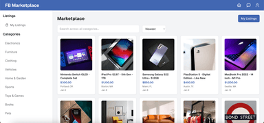 FB Marketplace Mock-Up